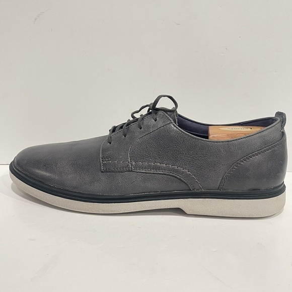 Cole Haan Grandos Mens Leather Plain Toe Oxford Gray Lace Up Sz 10.5 Shoe C27324 main image 5